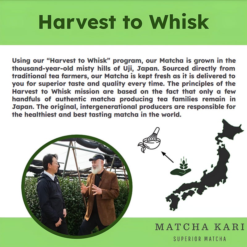 Matcha Kari Dr. Weil Matcha Kari Mini Matcha Tea Set - Black- Ceremonial Organic Matcha with Whisk & Holder - Image 4